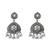 Oxidised silver plated traditional statement necklace set with earrings for women (mc237ox)