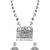 Oxidised rajwadi elephant motif necklace set with earrings for women (mc238ox)
