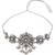 Oxidised floral design statement necklace set with earrings for women (mc239ox)