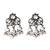 Oxidised floral design statement necklace set with earrings for women (mc239ox)