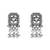 Oxidised plated rajwadi statement necklace set with intricate square motif for women (mc241ox)
