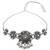 Oxidised silver plated floral pattern traditional necklace set for women (mc244ox)