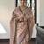 Mehandi color madhubani print tussar silk saree with blouse