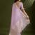 Purple color gota-patti weaves checks body and tiny gold zari weave butties  tissue linen silk saree with blouse