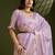 Purple color gota-patti weaves checks body and tiny gold zari weave butties  tissue linen silk saree with blouse