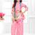 Cotton silk woven floral print cotton silk kurta and palazzo-pink