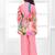 Cotton silk woven floral print cotton silk kurta and palazzo-pink