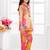 Cotton silk woven floral print cotton silk kurta and palazzo-orange
