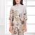 Cotton silk woven geometric print cotton silk kurta and palazzo-grey
