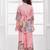 Cotton silk woven graphic print cotton silk kurta and palazzo-peach