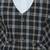 Cotton woven checks shirt trouser waistcoat set-black