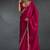 Magenta sequin embroidered fendy two tone satin silk blend saree sari