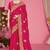 Magenta sequin embroidered work two tone silk blend saree sari