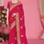 Magenta sequin embroidered work two tone silk blend saree sari