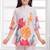 Cotton silk woven floral print cotton silk kurta and palazzo-white