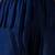 Women blue silk blend solid embroidered anarkali kurta bottom and dupatta