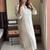 Off White Khadi Cotton Kurta Set with Black Printed Dupatta