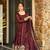 MAROON Simmar Silk EMBROIDERY PARTY WEAR SUIT SET 