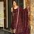 MAROON Simmar Silk EMBROIDERY PARTY WEAR SUIT SET 