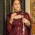 MAROON Simmar Silk EMBROIDERY PARTY WEAR SUIT SET 
