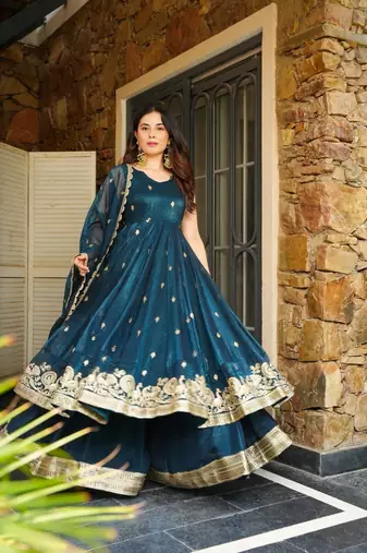 RAMA Simmar Silk EMBROIDERY PARTY WEAR SUIT SET