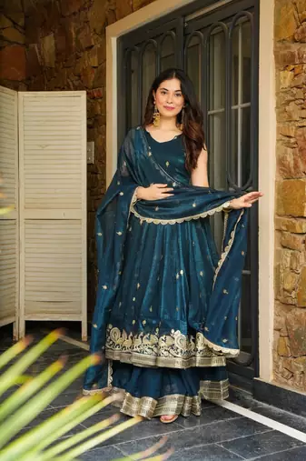RAMA Simmar Silk EMBROIDERY PARTY WEAR SUIT SET