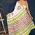 Pink green buta cotton hand block printed saree