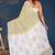 Yellow pan leaf hand block printed cotton saree