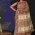 Marron black hand block printed cotton saree