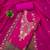 Magenta georgette embroidery dress material with dupatta