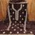 Brown georgette embroidery dress material with dupatta