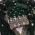 Green georgette embroidery dress material with dupatta