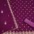 Purple georgette embroidery dress material with dupatta