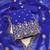 Royal blue georgette embroidery dress material with dupatta