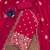 Magenta georgette embroidery dress material with dupatta