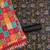 Black pc cotton embroidery dress material with dupatta