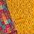 Yellow pc cotton embroidery dress material with dupatta