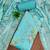 Sky blue jaam cotton sequins dress material with dupatta