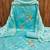Sky blue jaam cotton sequins dress material with dupatta