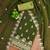 Green georgette embroidery dress material with dupatta