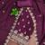 Purple georgette embroidery dress material with dupatta