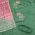 Green jaam cotton embroidery dress material with dupatta