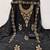 Black georgette embroidery dress material with dupatta