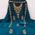 Blue georgette embroidery dress material with dupatta