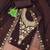 Brown georgette embroidery dress material with dupatta
