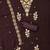Brown georgette embroidery dress material with dupatta