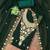 Green georgette embroidery dress material with dupatta
