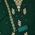 Green georgette embroidery dress material with dupatta