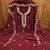 Maroon georgette sequins dress material with dupatta