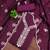Purple chanderi cotton sequins dress material with dupatta